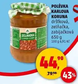 Penny Market Polévka KARLOVA KORUNA dršťková, zelňačka, zabijačková nabídka