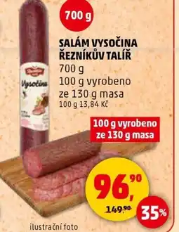 Penny Market Salám vysočina řezníkův talíř nabídka