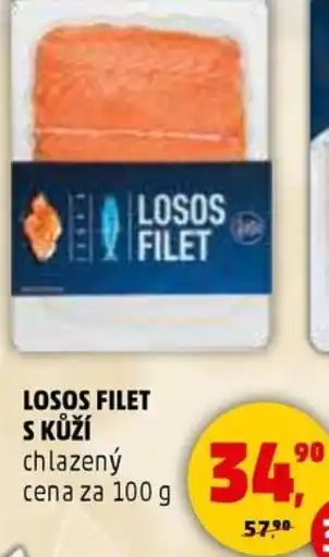 Penny Market Losos filet s kůží chlazený nabídka