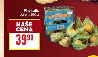 Billa Physalis balení, 100g nabídka