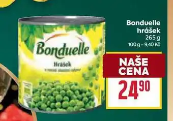 Billa Bonduelle hrášek 265 g nabídka