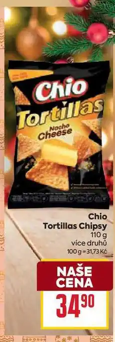 Billa Chio Tortillas Chipsy 110 g nabídka