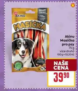 Billa Akinu Masíčka pro psy 75 g nabídka