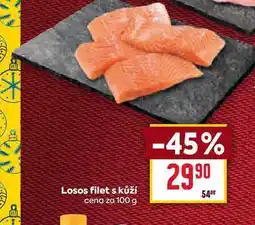 Billa filety z lososa, s kůží 100g nabídka