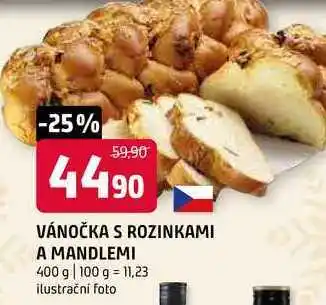 Terno Vánočka s rozinkami a mandlemi 400g nabídka