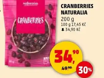 Penny Market Cranberries NATURALIA nabídka