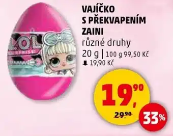 Penny Market Vajíčko s překvapením zaini nabídka