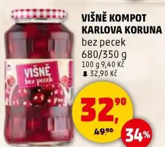 Penny Market Višně kompot KARLOVA KORUNA nabídka