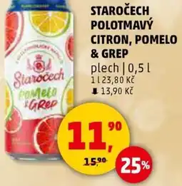 Penny Market Staročech polotmavý citron, pomelo & grep nabídka