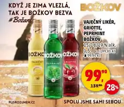 Penny Market Vaječný likér, griotte, peprmint božkov nabídka