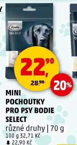 Penny Market Mini pochoutky pro psy bodie select nabídka