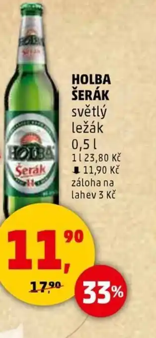 Penny Market HOLBA ŠERÁK světlý ležák nabídka