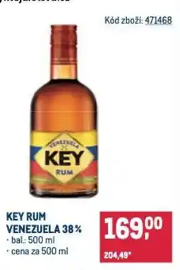 Makro Key rum venezuela 38% nabídka