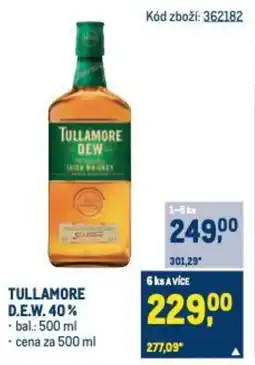 Makro TULLAMORE D.E.W. 40% nabídka