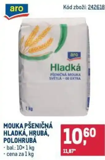 Makro Mouka pšeničná hladká, hrubá, polohrubá nabídka