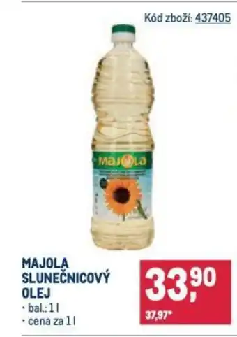 Makro Majola slunečnicový olej nabídka