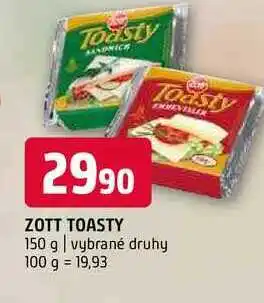 Terno Zott Toasty 150g nabídka