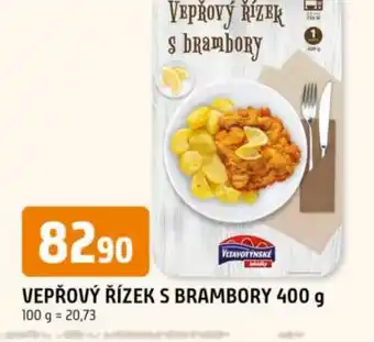 Trefa Vepřový řízek s brambory nabídka