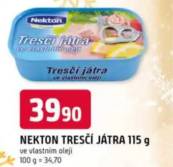 Trefa NEKTON Tresčí játra nabídka