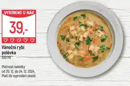 Globus Vánoční rybí polévka nabídka