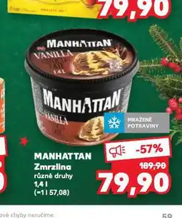 Kaufland Manhattan zmrzlina nabídka