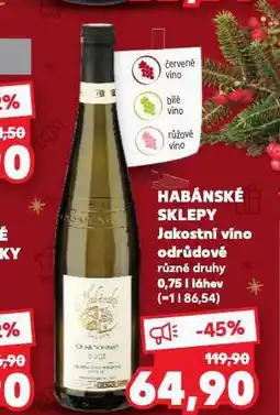 Kaufland Habánské sklepy nabídka