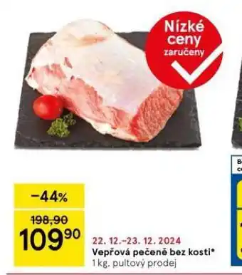 Tesco Vepřové pečeně bez kosti nabídka