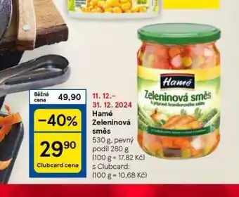 Tesco Hamé zeleninová směs nabídka