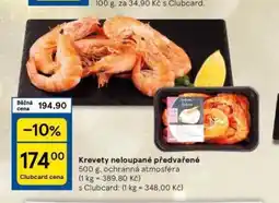 Tesco Krevety neloupané předvařené nabídka