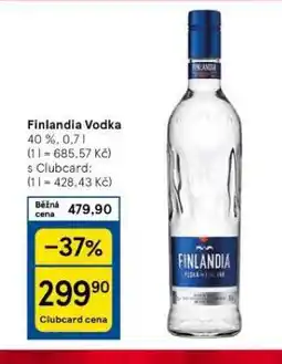 Tesco Finlandia vodka nabídka