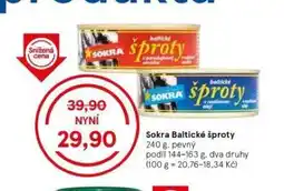 Tesco Sokra baltické šproty nabídka