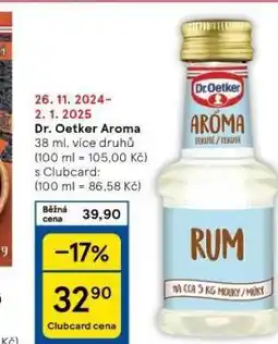 Tesco Dr. oetker aroma nabídka