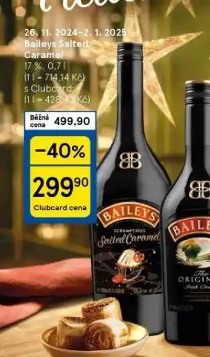 Tesco Baileys salted caramel nabídka