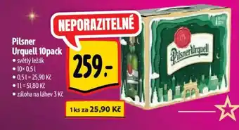 Albert PILSNER Urquell 10pack nabídka