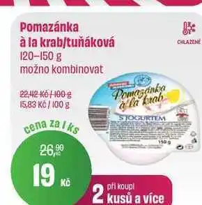 BonVeno Pomazánka à la krab/tuňáková 120-150 g nabídka