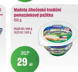 BonVeno Madeta Jihočeské tradiční pomazánkové pažitka 150 g nabídka