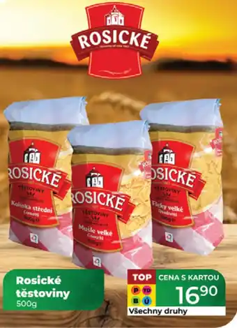 Tamda Foods ROSICKE těstoviny nabídka