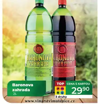 Tamda Foods Baronova zahrada nabídka