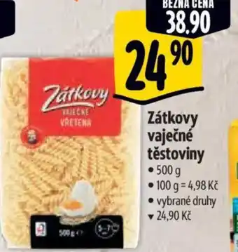 Albert ZÁTKOVY Vaječné těstoviny nabídka