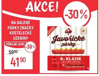 Globus Na balené párky značky kostelecké uzeniny nabídka