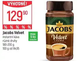 Globus Jacobs Velvet instantní káva nabídka