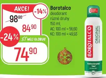 Globus Borotalco deodorant nabídka