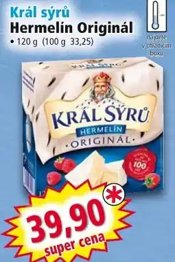 Norma Král sýrů Hermelín Originál nabídka