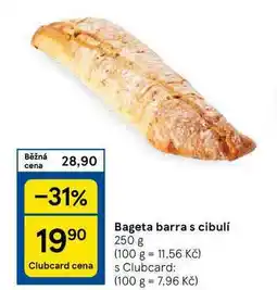 Tesco Bageta barra s cibulí, 250 g nabídka