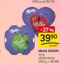 Flop MILKA DEZERT 44 g nabídka