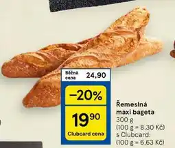 Tesco Řemeslná maxi bageta, 300 g nabídka