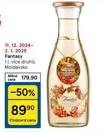 Tesco Fantasy, 1 l nabídka