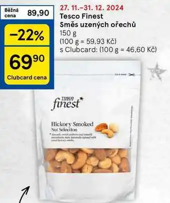 Tesco Tesco Finest Směs uzených ořechů, 150 g nabídka