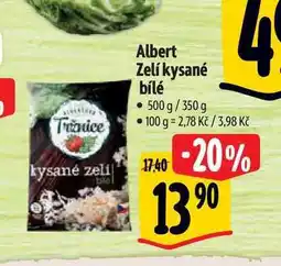 Albert Albert Zelí kysané bílé 500 g/350 g nabídka