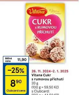 Tesco Vitana Cukr s rumovou příchutí, 20 g nabídka